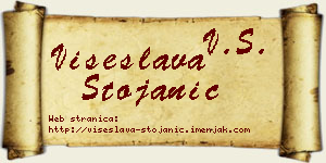 Višeslava Stojanić vizit kartica